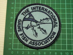 IGFA マーリン　丸型　ワッペン　THE INTERNATIONAL GAME FISH ASSOCIATION