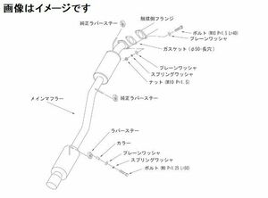 自動車関連業者直送限定 HKS ハイパワー409 マフラー SUZUKI Kei Works TA,ABA-HN22S K6A TURBO (31006-AS008)