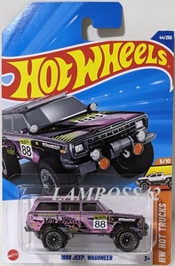 2025 #044 ホットウィール 1988 Jeep Wagoneer 1988 ジープ ワゴニア Hot Wheels HW Hot Trucks 5/10 日本未発売 NEW B asst