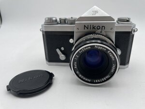 【中古・現状品】 動作未確認 ニコン Nikon F アイレベル前期型 NIkkor-H Auto 1：2 f = 50mm ボディ レンズセット ZA2A-S60-1E01