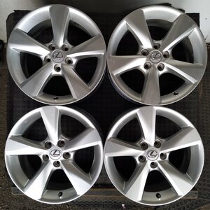 管理番号：A7-239【4本価格】【18×7.5J 5x114.3 ET+35 ハブ60】レクサス純正・NXバージョンL等・店頭引取可能・適格請求書発行可能