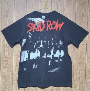 90s Skid Row ツアー Tシャツ ビッグサイズ 【XL相当】 1stアルバムジャケット柄 1990年 tee 当時モノ スキッドロウ シングルステッチ