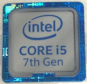 ■新品・未使用 ■10枚セット 七代目【CORE i5 7th】エンブレムシール【18*18㎜】送料無料・追跡サービス付き☆P051