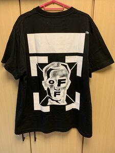 国内正規 20AW OFF-WHITE c/o VIRGIL ABLOH オフホワイト MASKED FACE バック アロー ロゴ Tシャツ XS OMAA038E20JER009