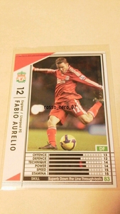 ☆WCCF2008-2009☆08-09☆102☆白☆ファビオ・アウレリオ☆リバプール☆Fabio Aurelio☆Liverpool FC☆