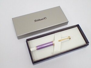 Pelikan ペリカン 万年筆 SOUVERAN M600 バイオレット/ホワイト M スーベレーン 元箱付き † 6EBC4-2