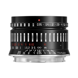 銘匠光学 TTArtisan 35mm F0.95 C Lマウント（ライカ・パナソニック・シグマ） APS-C 標準レンズ ブラック×シルバー