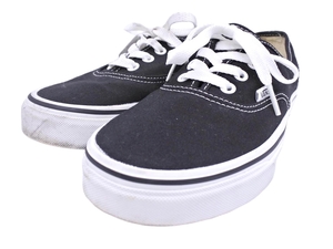 VANS バンズ キャンバス ローカット スニーカー size24/黒 ■■ ☆ elc5 レディース