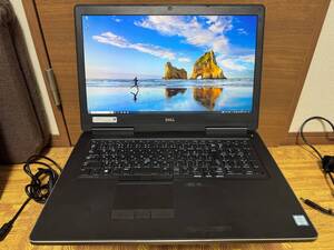 ゲーミングPC DELL Precision 7710 Intel Core i7-6820H 2.70GHZ/SSD(m.2)256GB/メモリ 8GB/17.3インチ/AMD Radeon(TM) R9 M375X/WINDOWS10