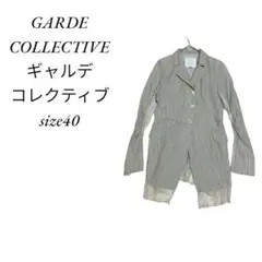 GARDE COLLECTIVE 40ストライプ テーラードジャケット/o102