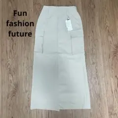 新品タグ付き　Fun fashion future スカート　ベージュ　Mサイズ