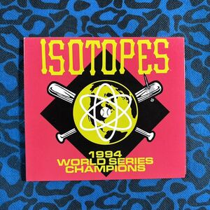 ISOTOPES アルバム1994 WORLD SERIES CHAMPIONS CDパンク　ハードコア　ロックンロール