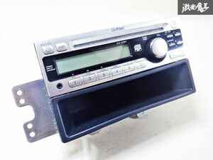 保証付 ホンダ純正 Gathers ギャザズ CD プレーヤー オーディオ デッキ CX-128C 08A02-8P0-100 小物入れ付 GD1 フィットにて使用 棚C12