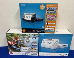 ジャンク 動作未確認 任天堂 WiiU 本体 箱付き 3台（プレミアムセット1台+マリオカートセット1台+ベーシックセット1台） セット　C2