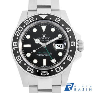 ロレックス GMTマスターII 116710LN ブラック スティックダイアル V番 中古 メンズ 腕時計　