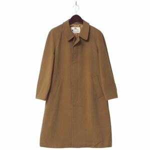 SMG3403◎イングランド製 Aquascutum アクアスキュータム NELSON ウールカシミヤ バルカラーコート ステンカラーコート REG36 ブラウン系