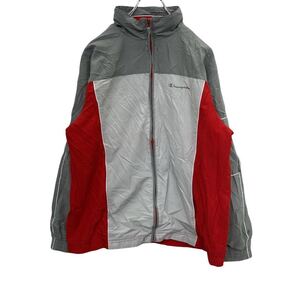 Champion ジップアップジャケット キッズ XL レッド グレー チャンピオン スポーツ スポーツウェア ロゴ 古着卸 アメリカ仕入 t2112-4372