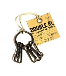 1円スタート RRL DOUBLE RL 5フック付きキーリング