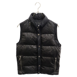 CHROME HEARTS クロムハーツ STIFF VEST/スティフ クロスボールボタンナイロンダウンベスト ブラック M