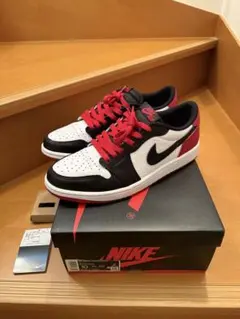 NIKE エアジョーダン1ロー つま黒 28㎝