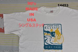 90’ｓ Tシャツ 14447 USA製 シングルステッチ ビンテージ 00