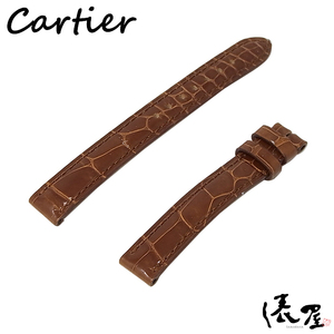 【カルティエ】タンクアメリカンSM 純正ベルト ブラウン 極美品 Cartier 俵屋 PR50032