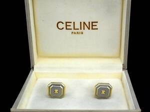 ■新品N■№1348 【CELINE】セリーヌ 【ゴールド・シルバー】■カフス♪