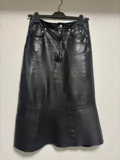 Rick Owens GODET レザー　スカート　42 23AW LUXOR