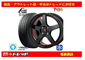 福島西 新品 スタッドレスタイヤホイール4本セット　クリフクライム TC-09 14インチ 4.5J 100/4H +45 ＆ MI X-ICE XI3 155/65R14 2022年製