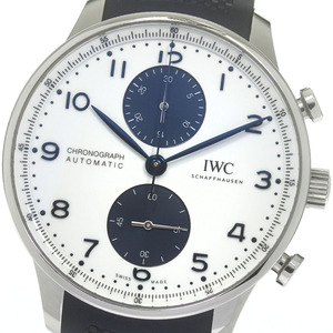 IWC SCHAFFHAUSEN IW371620 ポルトギーゼ クロノグラフ 自動巻き メンズ 箱・保証書付き_843527