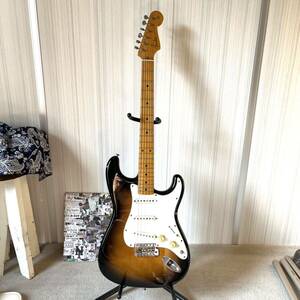 80s ビンテージ　Eシリアル　Fender JAPAN ストラトキャスター Stratocaster フジゲン期　サンバースト エレキギター