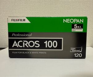 FUJIFILM ACROS100 5本 ブローニー 期限切れ 未使用