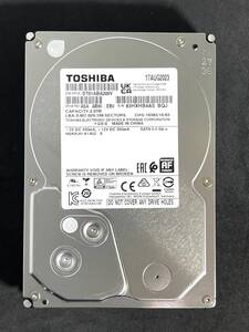 【送料無料】　★ 2TB ★　TOSHIBA / DT01ABA200V　【使用時間：343 ｈ】 稼働少　2023年製　3.5インチ　内蔵HDD　SATA　AVコマンド対応