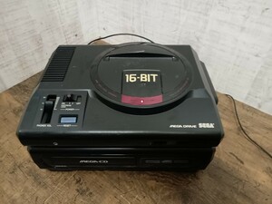 C47 SEGA MEGA DRIVE メガドライブ 16-BIT MEGA-CD ゲーム機 セガ メガCD　ジャンク