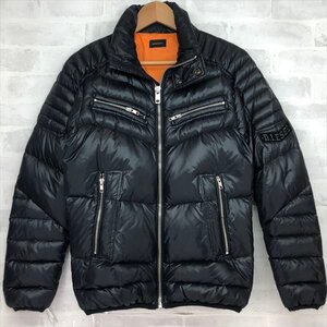 DIESEL ディーゼル ジップアップ ナイロン ダウンジャケット SIZE: XS ブラック MH632023101603