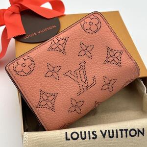 【希少・限定カラー】LOUIS　VUITTON ヴィトン クレア マヒナ トロピカルコーラル 折り財布 レディース コンパクト M81419 二つ折り