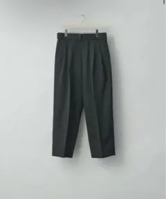 stein BELTED WIDE STRAIGHT TROUSERS