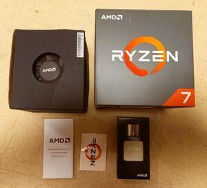 【自作PC・動作品】「Ryzen 7 1700」＋DDR4メモリ(32GB)（8GB4枚組）【外箱入・付属品】