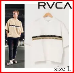 ルーカ RVCA✨Tシャツ　Lサイズ　テープロゴ　ロゴ