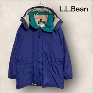 80s USA製 L.L.Bean エルエルビーン Penobscot Parka ペノブスコットパーカー ダウン ジャケット コート 山タグ L ヴィンテージ 古着