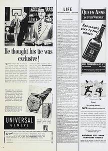 稀少・時計広告！1950年代ユニバーサル 時計広告/Universal Geneve Watch/Swiss/W