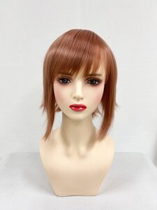 コスプレウィッグ 仮装 アニメ 人気 耐熱★Wigs2you C-008 赤茶 ブラウン 茶髪 ショートタイル 白髪 隠す カツラ レーディス