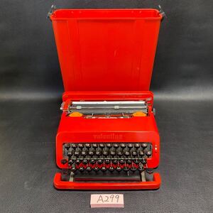 A299 ジャンク1円スタート valentines olivetti 赤バケツ タイプライター バレンタイン オリベッティ レトロ