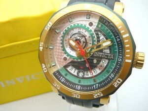 1000円スタート 腕時計 INVICTA インビクタ Excursion? エクスカーション? 27129 自動巻 AT 裏スケ デイト 付属品有 メンズ WHO D10002