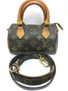 LOUIS VUITTON ルイヴィトン M41534 モノグラム ミニスピーディー ハンドバッグ 中古 送料無料