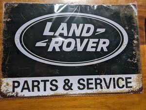 新品未使用 LAND ROVER ランドローバー ブリキ看板 レトロ ナンバープレート ヴィンテージ アメリカン インテリア 雑貨 車