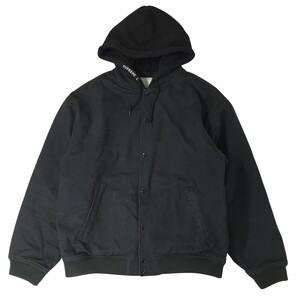 シュプリーム Supreme Hooded Twill Varsity Jacket フーデッド ツイル バーシティ ジャケット フーディ ブラック L