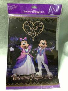 東京ディズニーシー　バレンタインナイト2013　クリアホルダー　ミッキーマウス　ミニーマウス　新品