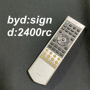 バイデザイン byd:sign d:2400rc リモコン テレビ 液晶 赤外線チェック済 清掃 除菌済み 中古 RC2608