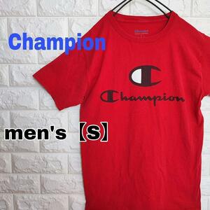 A237【Champion】半袖Tシャツ【メンズS】レッド